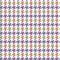 Purple, pink, green, white houndstooth pattern vector. Seamless multicolored dog tooth check plaid for coat, jacket, skirt, dress.