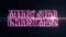 Purple pink laser neon MERRY STAR CHRISTMAS text with shiny light optical flares animation on black background - new