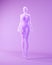 Purple Pink Lavender Ghostly Woman Figure Female Smoky Halloween Spirit Apparition Floating
