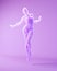 Purple Pink Lavender Ghostly Woman Figure Female Smoky Halloween Spirit Apparition Floating Dance