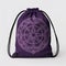Purple And Pink Mandala Drawstring Bag With Necronomicon Style Illustrations