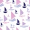 Purple pink tribal boats repeat pattern design