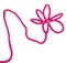 The purple pink violet violaceous rope like a