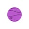 purple planet colored icon. Element of web icon for mobile concept and web apps. Colored isolated purple planet icon can be used