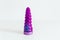 Purple plastic toy inside with slime. White background. Popular antistress game