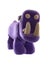 Purple Plasticine Hippo in open mouth show teeth action