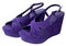 Purple platform sandals