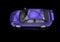 Purple Powerful Modern Car on Black Background