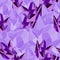 Purple precious stones iceberg seamless vector pattern