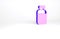 Purple Printer ink bottle icon isolated on white background. Minimalism concept. 3d illustration 3D render