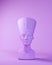 Purple Queen Nefertiti Bust Head Egyptian Lavender Goddess Face Front