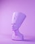 Purple Queen Nefertiti Bust Head Egyptian Lavender Goddess Face Left