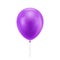 Purple realistic balloon