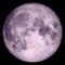 Purple realistic fantasy moon. Twenty five colors.