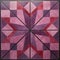 Purple And Red Geometric Tile: Textured Canvases Inspired Mosaic Pattern