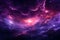 a purple and red sky filled with stars and clouds Hypnotic Nebulous Cloud in Majestic Magenta with Expanding patterns