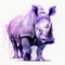 Purple Rhinoceros