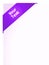 Purple ribbon banner