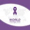 Purple Ribbon Icon Vector, World Narcissistic Abuse Day Design Concept, perfect for social media post templates, posters, greeting