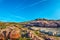 Purple rocks in Sardinia