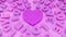 Purple Rotating LOVE Text Around Heart Loop. Perfect for Valentine`s day