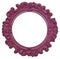 Purple Round Modern Vibrant Colored Empty Frame