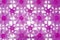 Purple rubber mat for bath with flower pattern as background