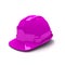 Purple safety helmet