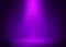 Purple scene illuminated spotlight. Show spotlight background. Light beam on violet stage. Vector illustration