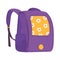 purple school bag