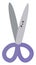 Purple scissors, illustration, vector