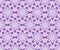 Purple seamless floral background with flower composed of fragments