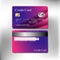 Purple shade credit card vector design