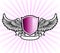 Purple shield emblem