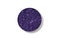 Purple shimmer eyeshadow refill isolated on white