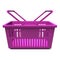 Purple Shopping Basket Front View
