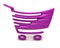 Purple shopping cart icon