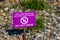 Purple Sign Regarding Recycled Water