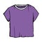 Purple sketch T-shirts. t-shirt illustration. children`s outline drawing clothes