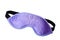 Purple sleeping mask isolated