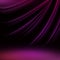 Purple smooth wavy stripes with neon glow lines on a black background.