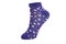 purple sock on white background