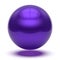 Purple sphere round button basic ball circle geometric shape blue