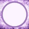 Purple splatter grunge texture frame. Lilac circle button in center. Purple and lilac border accents.