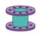 purple spool design