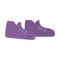 Purple sport shoes accessory isolated design icon