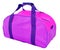 Purple sports bag, isolated