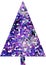 Purple Spot Christmas Tree