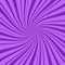 Purple square abstract background with thin and thick radial rays, lines or stripes swirling around center. Geometric