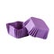 Purple square paper baking forms for muffins and cupcakes